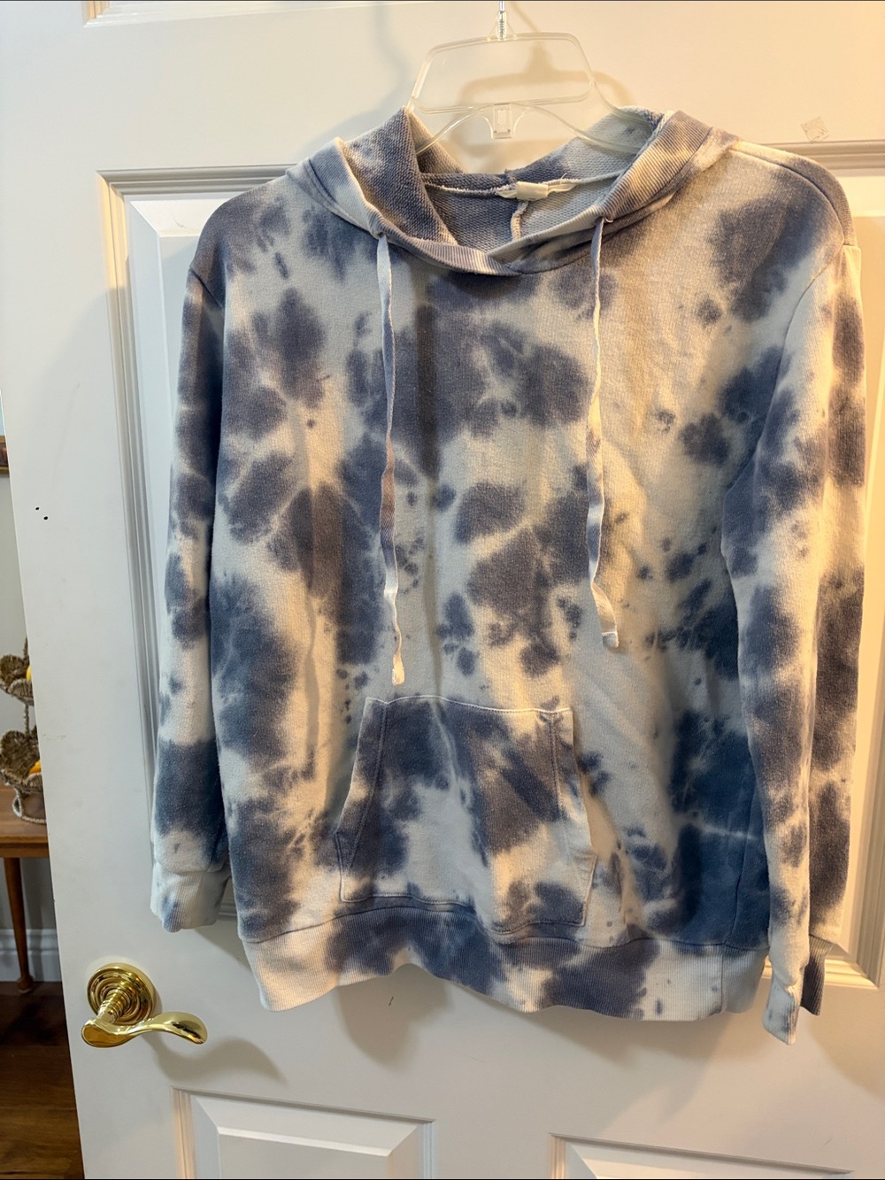 Caslon Blue and White Tie-Dye Pullover Hoodie